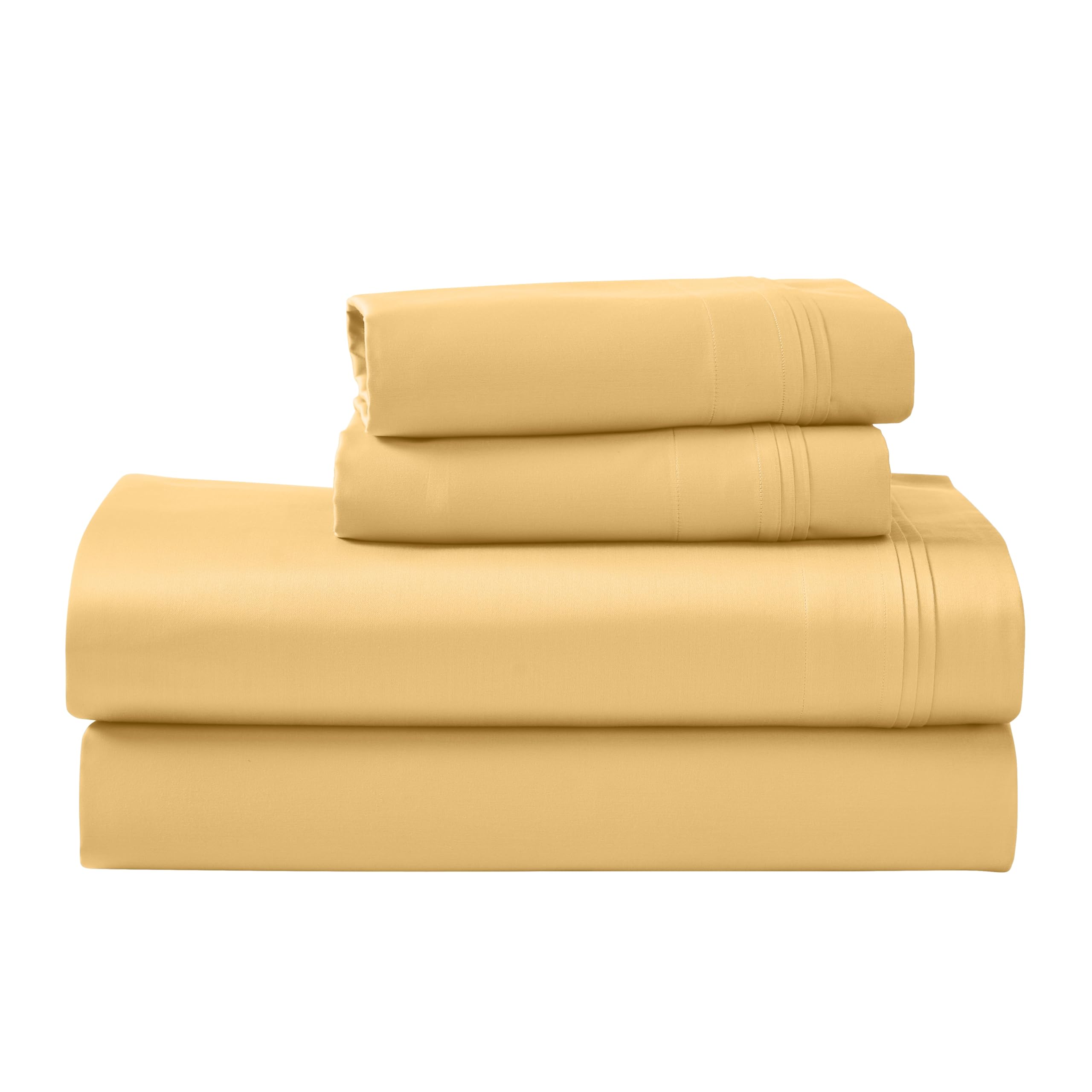 1000 Thread Count Egyptian Cotton Bed Sheet Set with Pillow Covers
