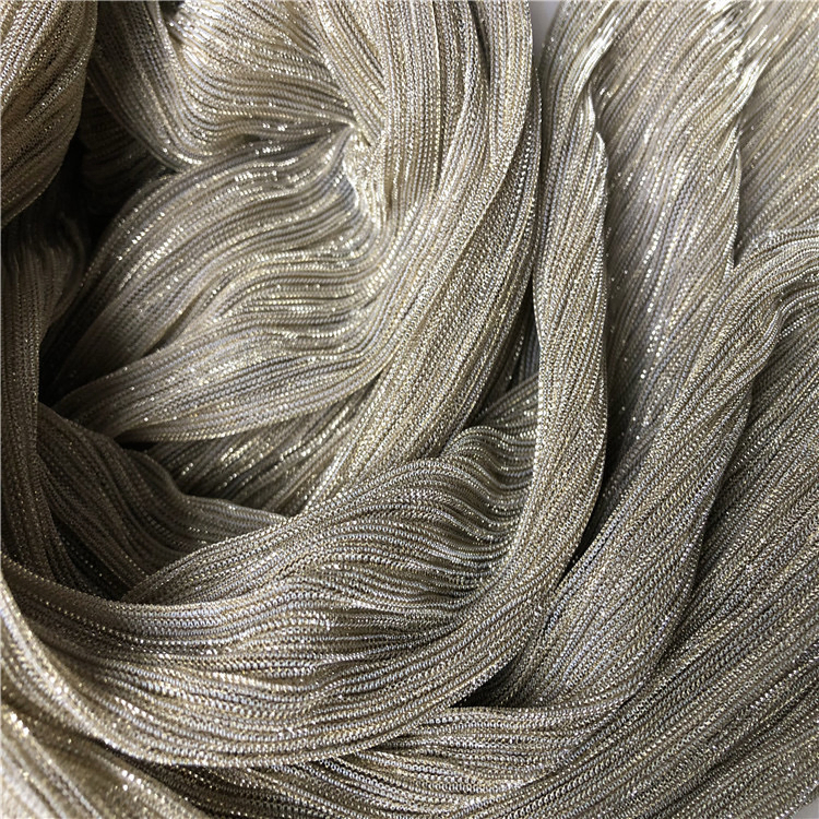 Lurex Metallic Plisse Fabric