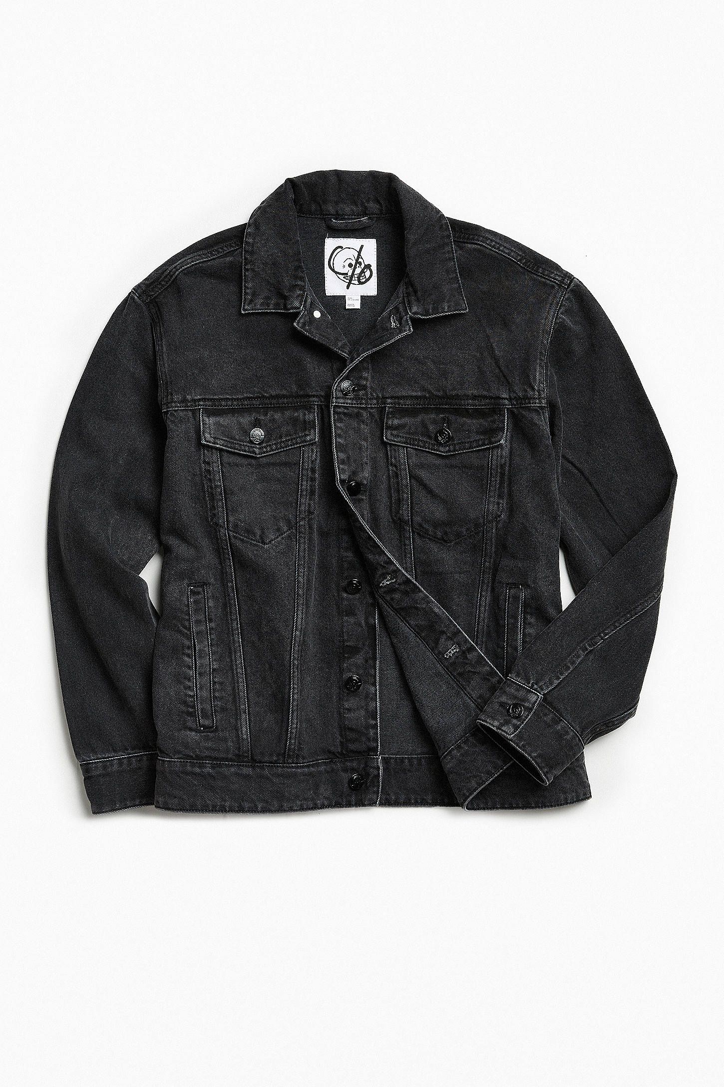 Men's Upcycled Denim Trucker Jacket