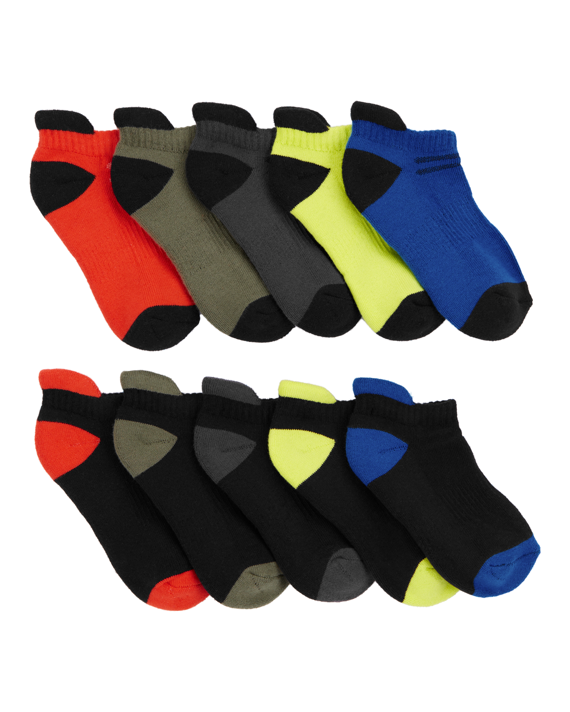 Tween Boys' Deodorizing Athletic Socks (Pack of 10 Pairs)