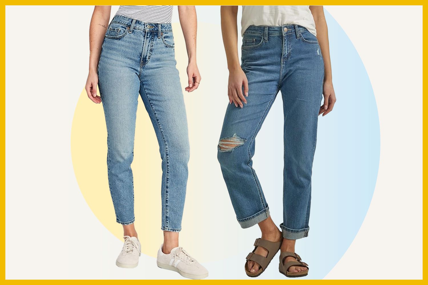 Tween Girls' Distressed Mom Jeans (Pack of 2)
